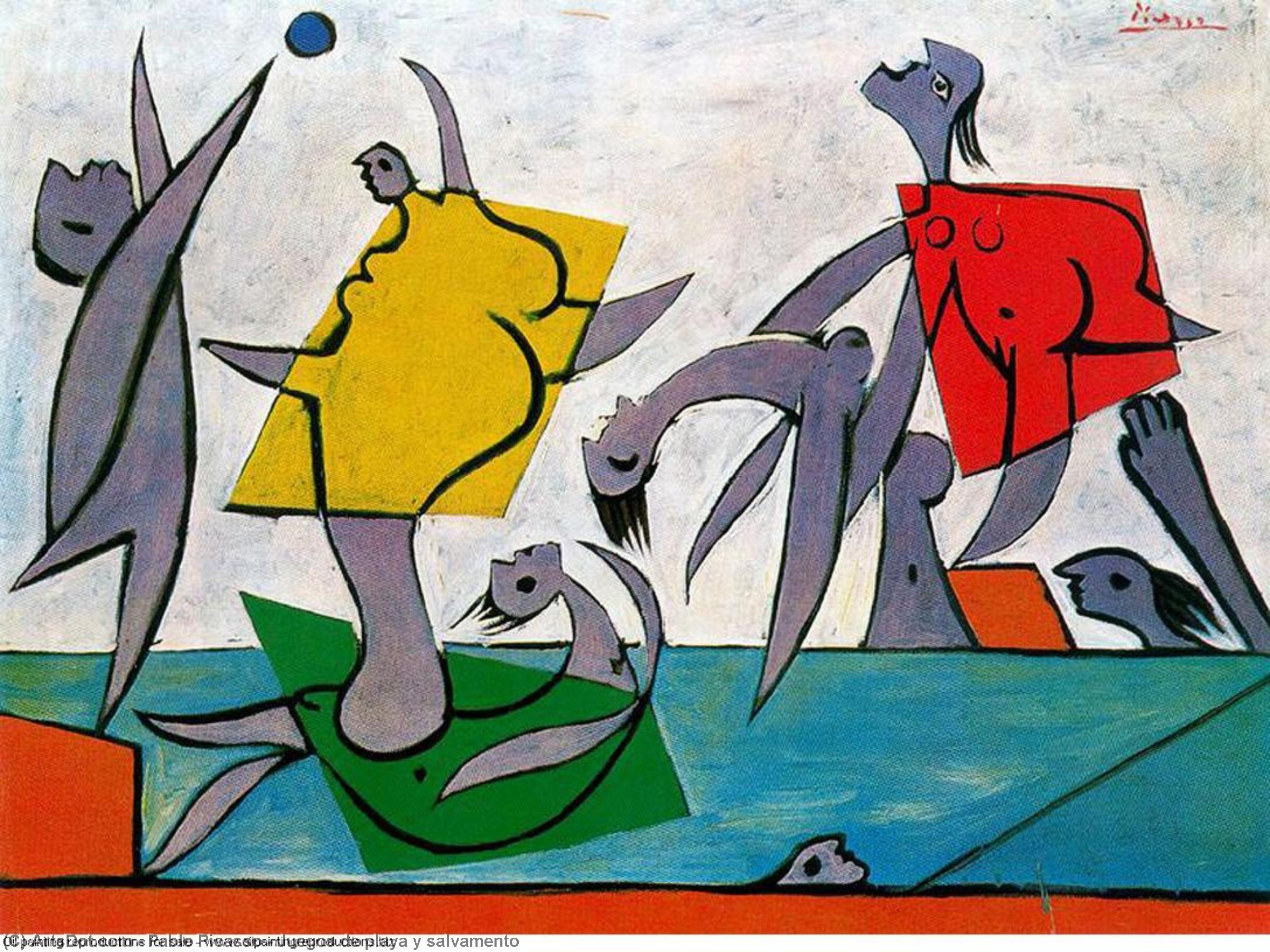 Giochi Sulla Spiaggia E Salvataggio — Pablo Picasso