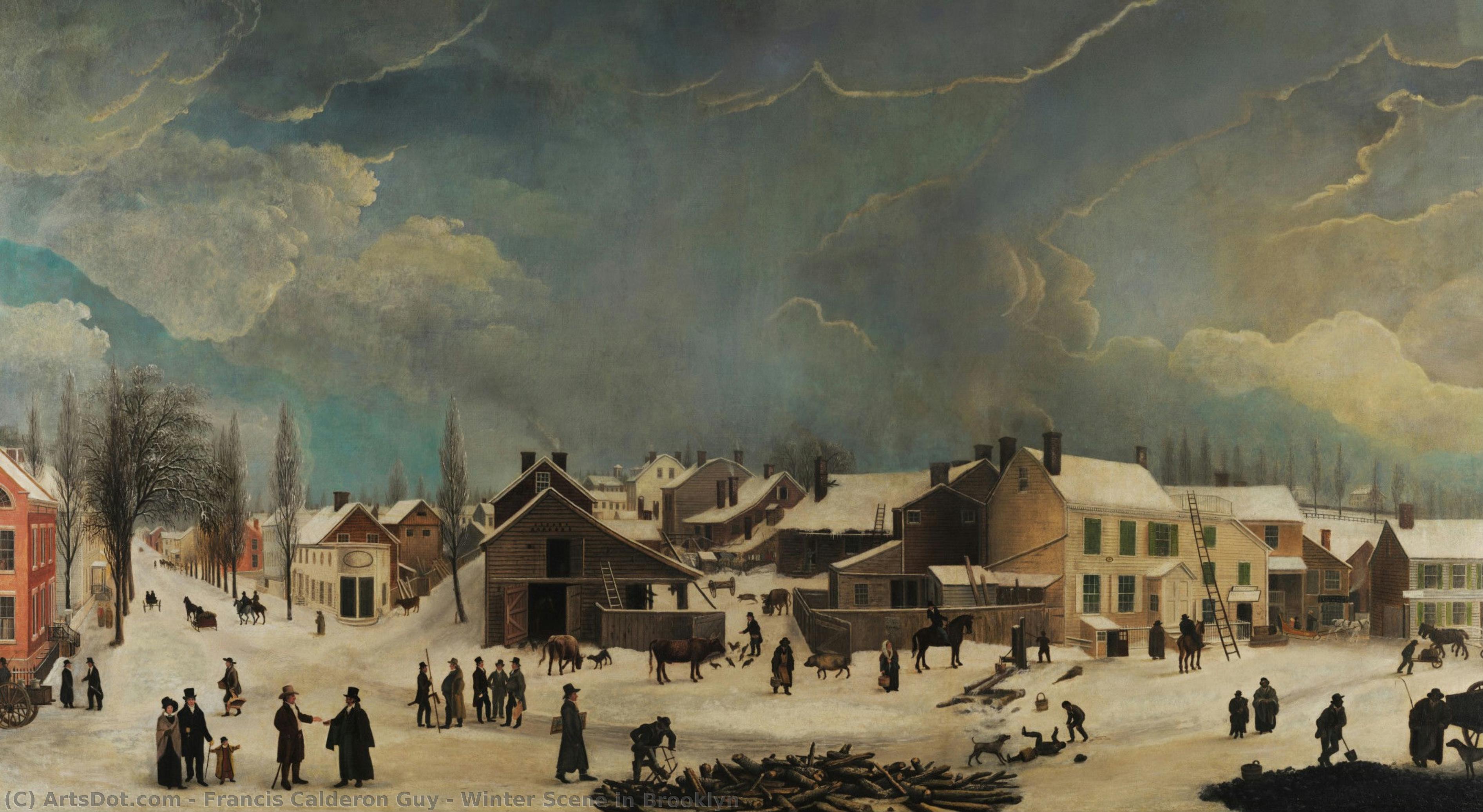 Winter Scene In Brooklyn — Francis Calderon Guy