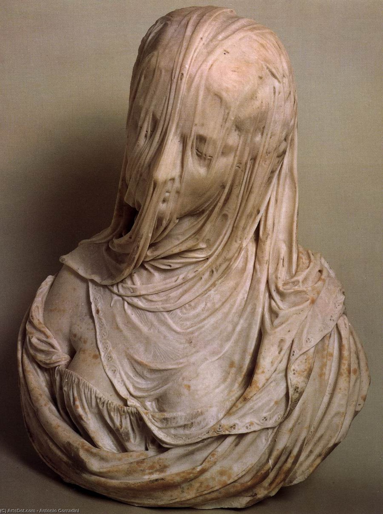 Bust Of A Veiled Woman (puritas) — Antonio Corradini