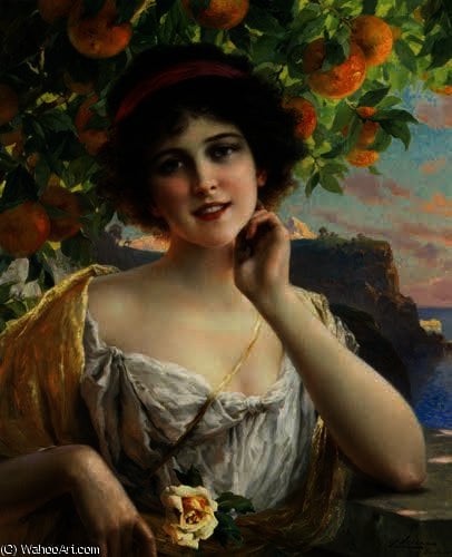 Beauty Under The Orange Tree — Emile Vernon
