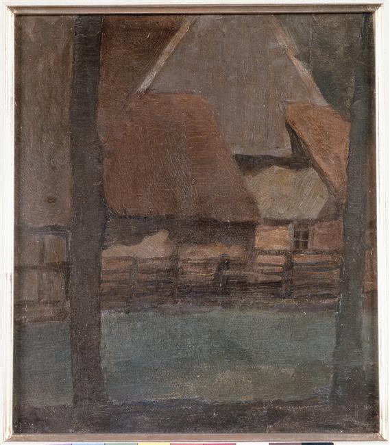 Gable Farm With Trees — Piet Mondrian
