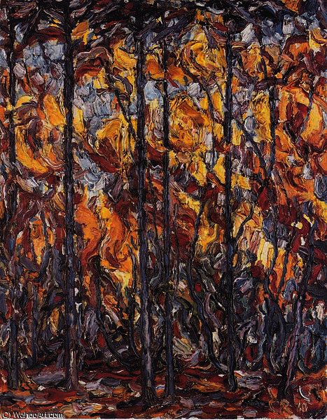 Buchen Im Herbst — Christian Rohlfs