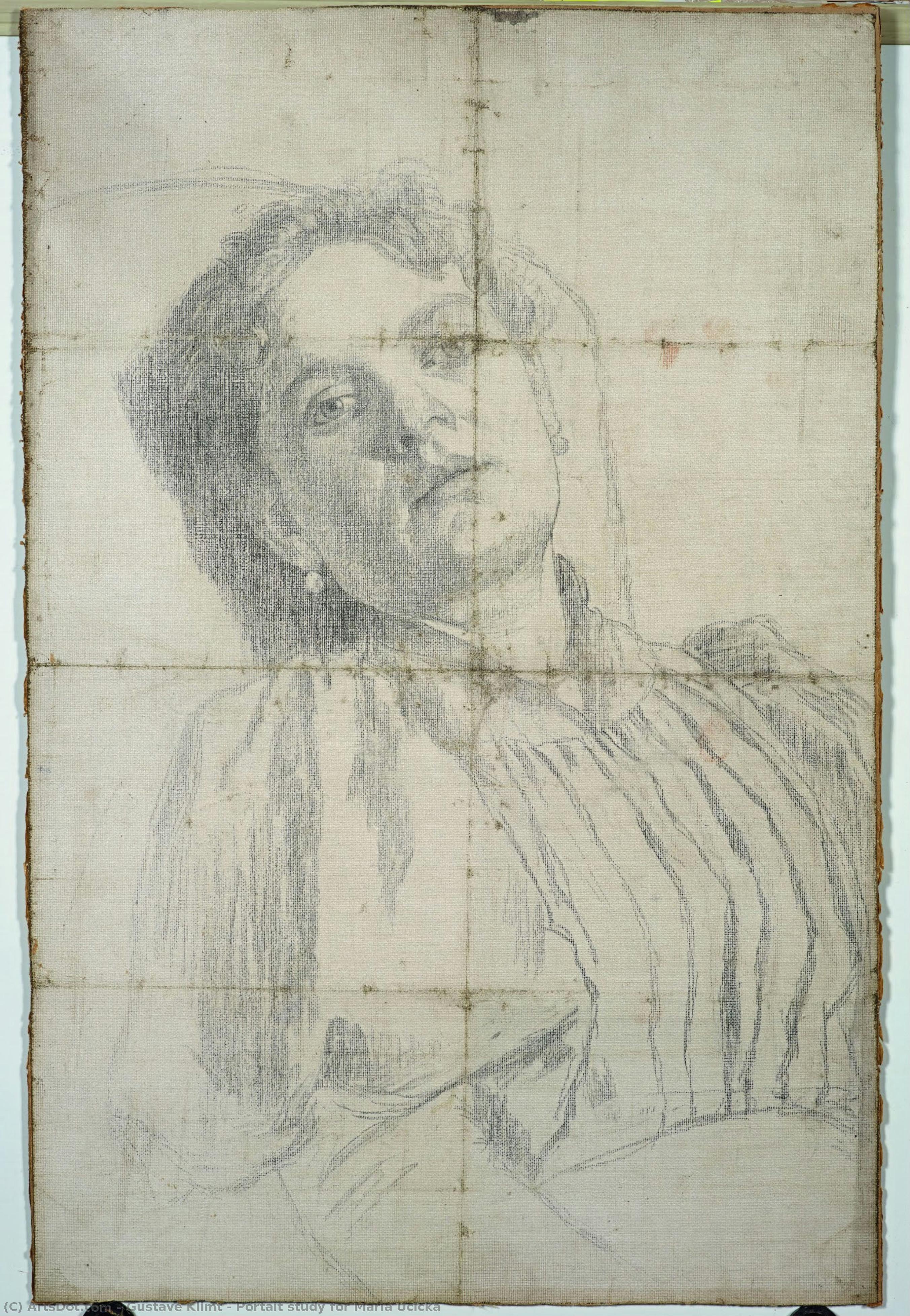 Portait Study For Maria Ucicka — Gustav Klimt