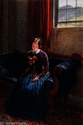 A Lady Reading, Called Mrs William Hunt, C.1835 — William Henry Hunt