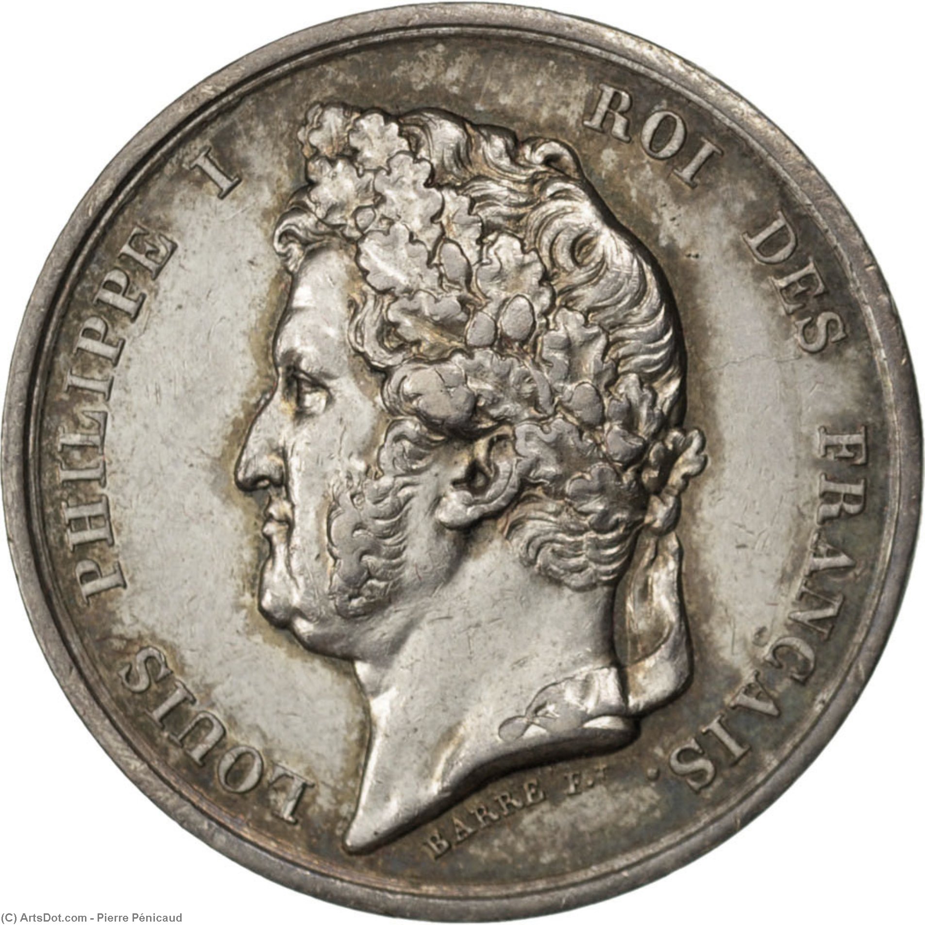 Round Medallion Featuring Combats — Pierre Pénicaud