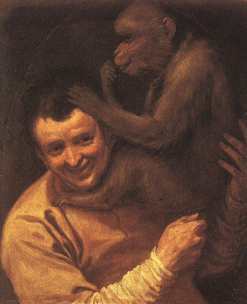 A Man With A Monkey — 안니발레 카라치