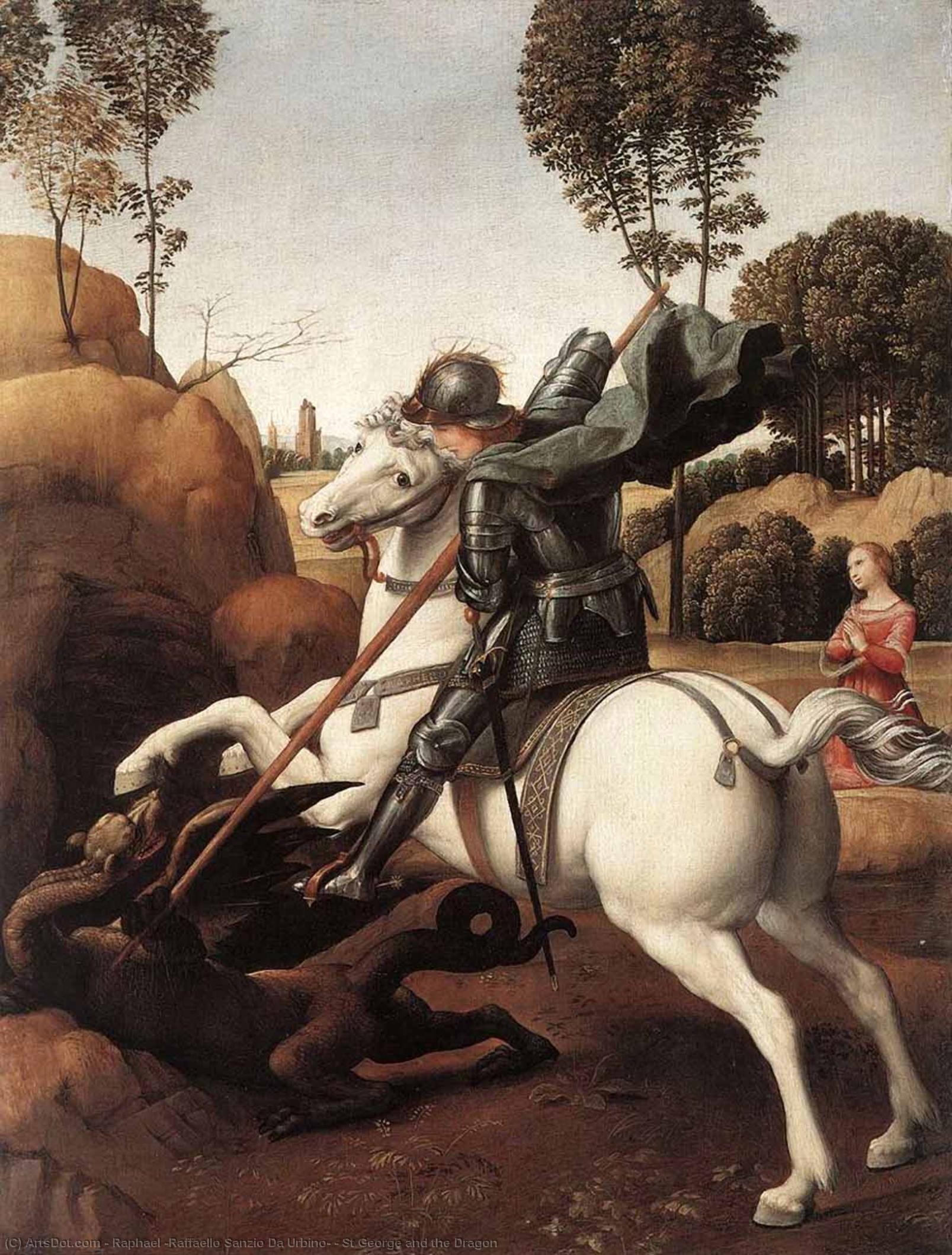 St George And The Dragon — Rafael