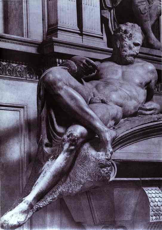 Lorenzo Medici Sírhelye Részlete — Michelangelo Buonarroti