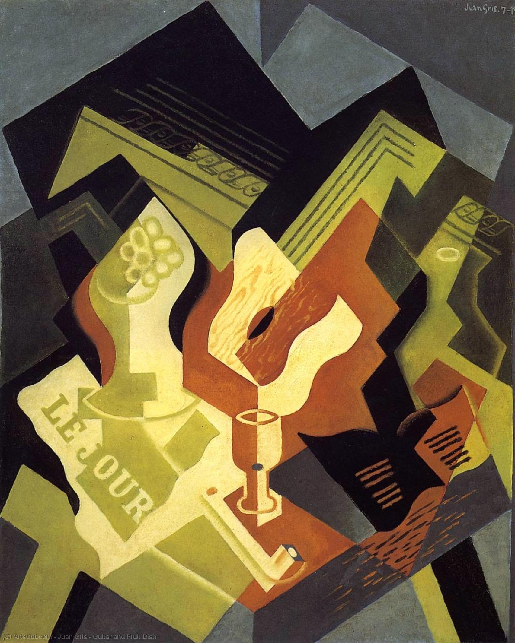 Guitar And Fruit Dish — خوان غريس