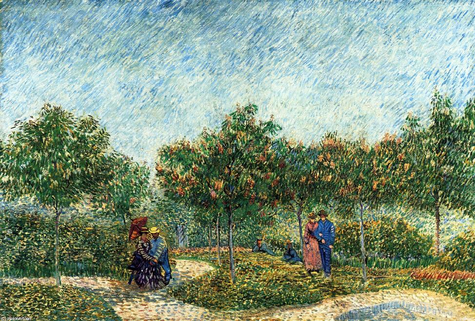 "the Voyer D'argenson Park In Asnieres" -> "voyer D’argensoni Park Asniireses" — Vincent Van Gogh