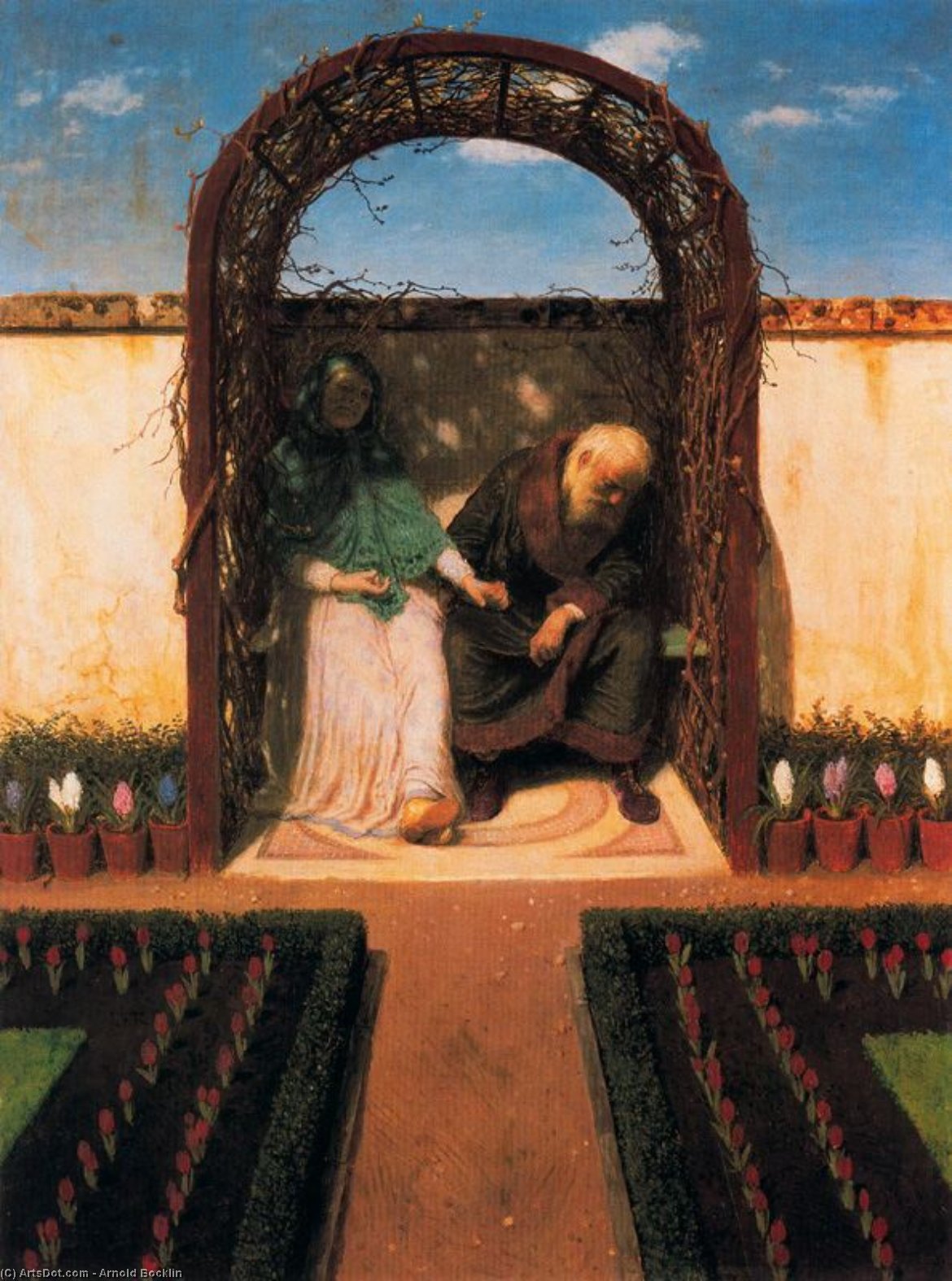 Sous La Tonnelle — Arnold Böcklin