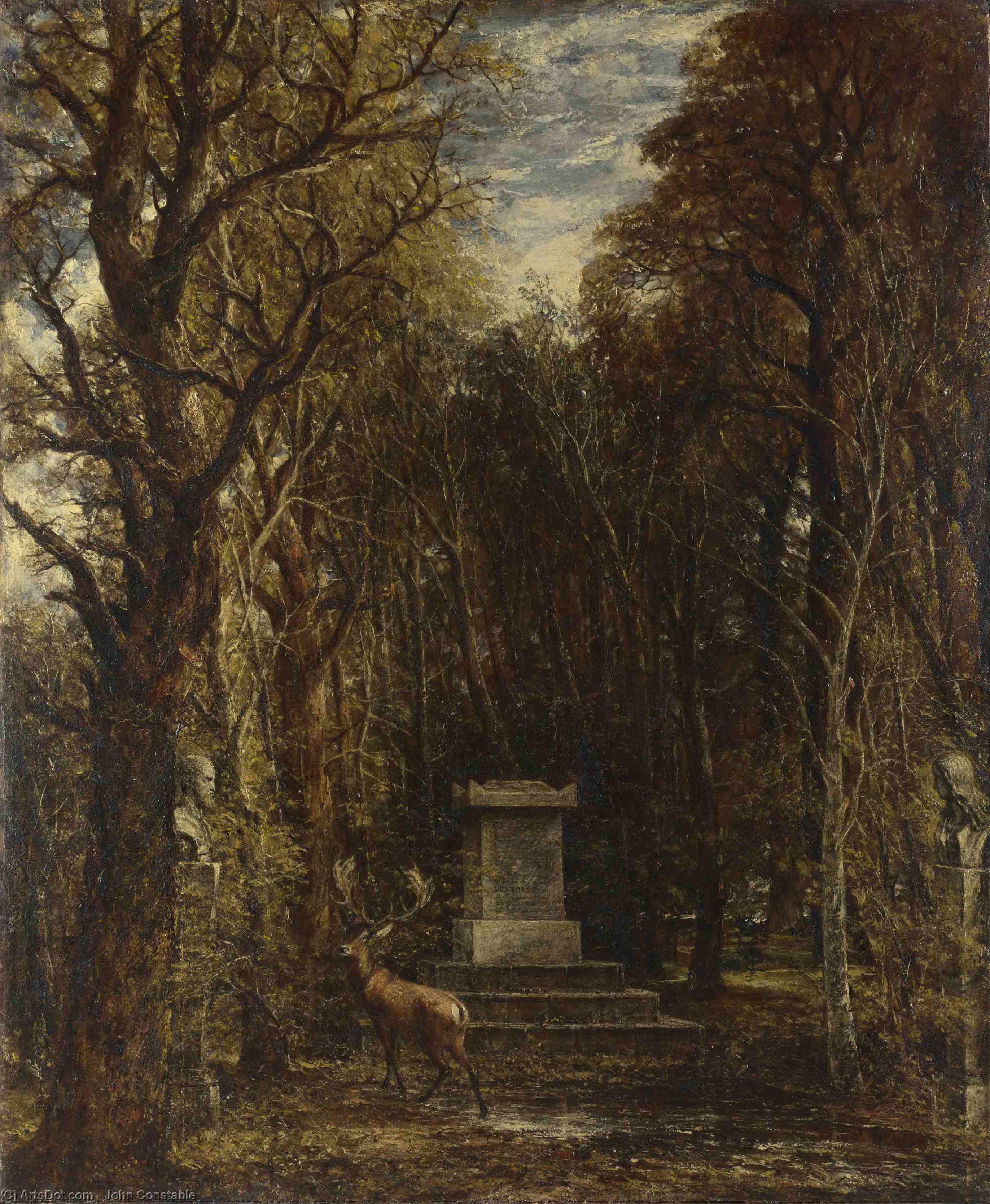 Cenotaph To The Memory Of Sir Joshua Reynolds — John Constable