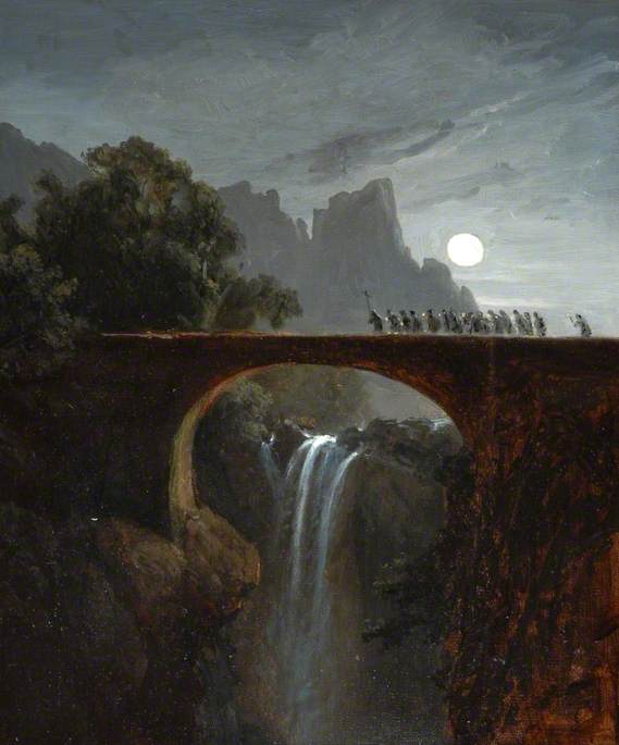 A Monastic Funeral By Moonlight — Joséphine Bowes