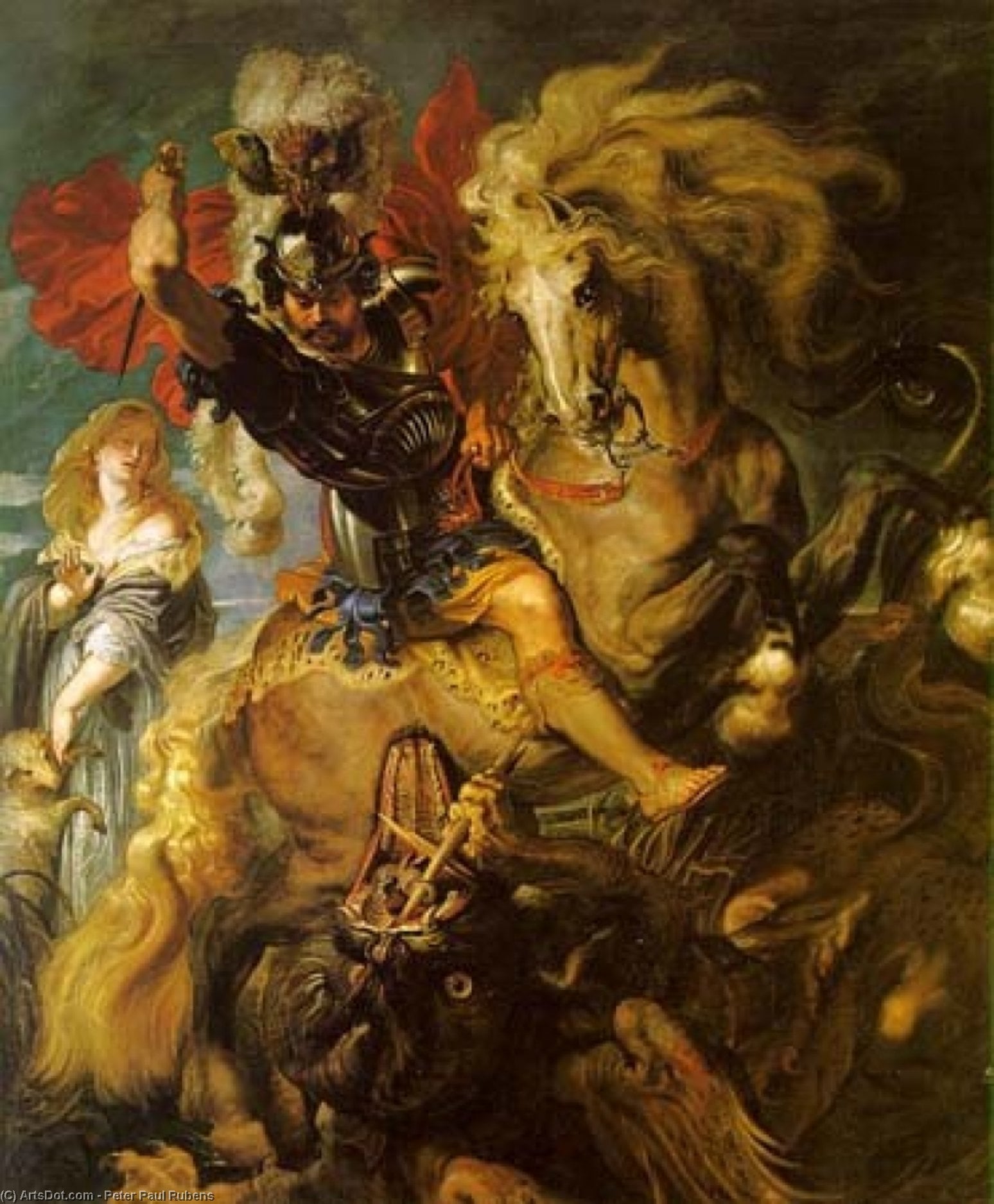 San Giorgio E Il Drago — Peter Paul Rubens