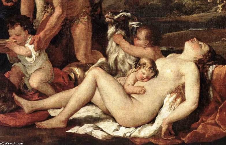 La Nourriture De Bacchus — Nicolas Poussin