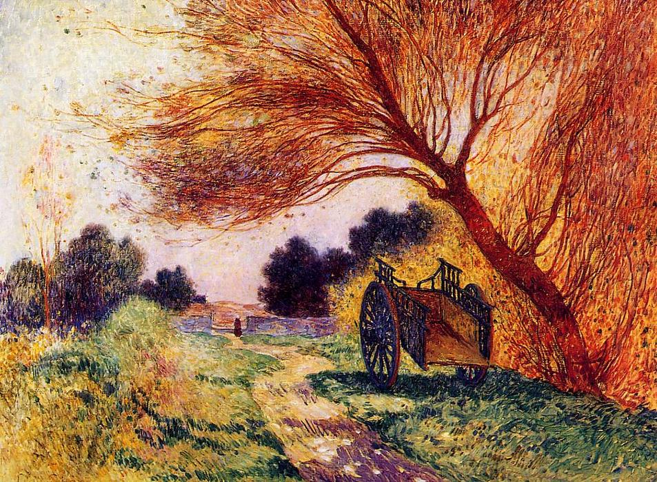 Cart By The Path — Ferdinand Du Puigaudeau
