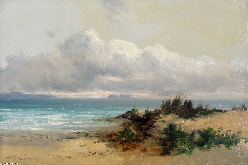 Coastal Scene With Sand Dune — William Langley
