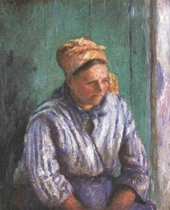 Washerwoman Study (also Known As La Mere Larcheveque) — Camille Pissarro