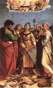 St Cecilia — رافايلو, Elena Duglioli Dall'olio