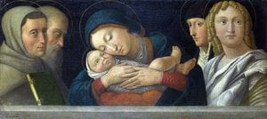 The Virgin And Child With Four Saints — Francesco Bonsignori