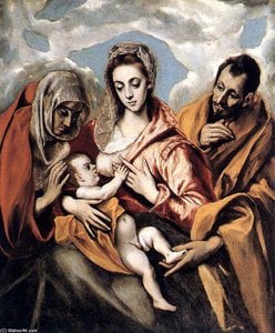 The Holy Family — El Greco, Baroque Expressionism