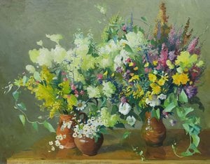 Summer Flowers — Vladimir Anatolyevich Natalushko, Contemporary Realism