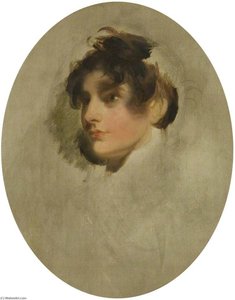 Head Of An Unknown Young Woman — Tomáš Lawrence, Regency Neoclassicism