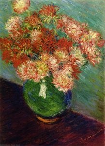 Vase Of Chrysanthemums — 클로드 모네, Impressionism