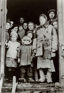 Repatriated Jews Disembarking From Train Car — John Vachon
