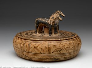 Cylindrical Lidded Box (pyxis) — Theophanes The Greek