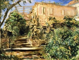 The Garden at Neukastel with the LIbrary