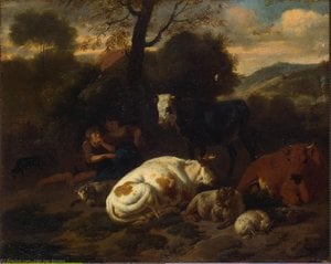 Paisaje — Dirk Van Bergen, Dutch Baroque Landscape