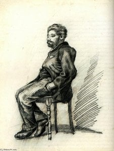 Seated Man With A Beard — Vincent Willem Van Gogh, Post-impressionist