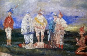 Duel De Masque — Јемас Енсор, Expressionist Masks