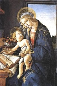 Marianne Kirjan Kanssa (madonna Del Libro) — Sandro Botticelli