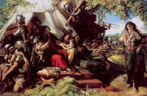 King Cophetua And The Beggarmaid — Danielis Maklisė, Victorian Illustration