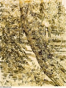 Trees Ivy Asylum — Vincent Van Gog, Post-impressionism