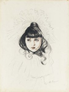 A Young Girl With A Hat — Paul César Helleu