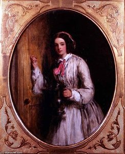 A Maid With A Flagon -