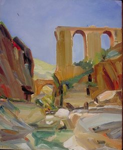 The Broken Aqueduct, Wadi Kelt Near Jericho — David Bomberg