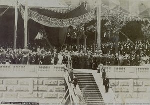 Visit Of Tsar Nicolas Ii And The Tsarina In October 1896: Laying Of The Foundation Stone Of The Pont Alexandre Iii — Gaspard Félix Tournachon