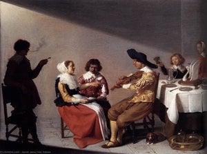 A Musical Party — Jacob Jansz. Van Velsen