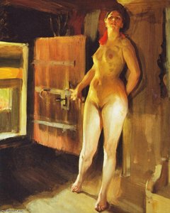 Flickan På Loftet (girl In The Loft) — Anders Zorn, Impressionism