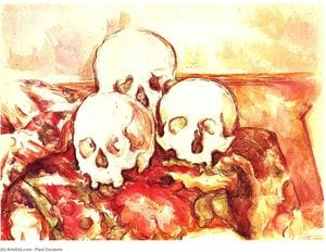 Natureza-morta Com Três Crânios — Paul Cézanne