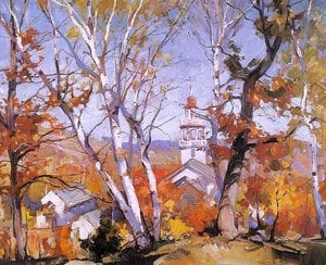 Hillside Birches — Emile Albert Gruppé