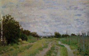 Lane In The Vineyards At Argenteuil — Claude Monet, Impressionism
