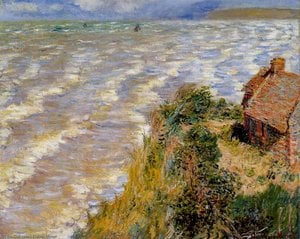 Rising Tide At Pourville (ülemine Vool Lahe Pourvillesse) — Claude Monet
