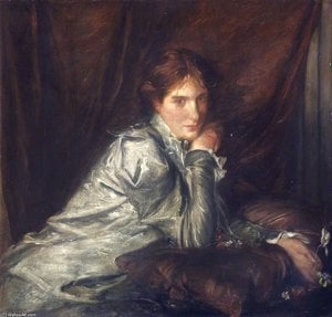 Lady With A Cyclamen — Charles Haslewood Shannon