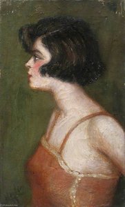 Lady in a Red Vest