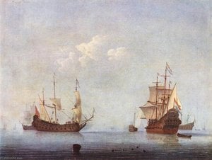 Marine Landscape — Willem Van De Velde The Younger